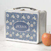 Planeten Weltraumraumflugzeugbox Metall Brotdose (Beispiel)