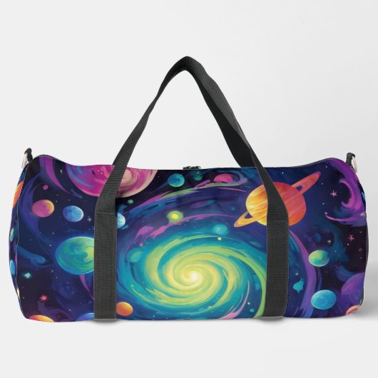 Planetendrehung duffle bag (Vorderseite)