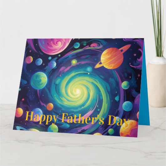 Planetendrehung Karte (Vorderseite)