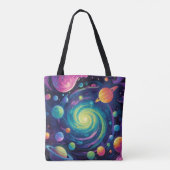 Planetendrehung Tasche (Rückseite)