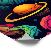 Planetenhintergrund Poster (Ecke)