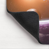 Planetenillustration Mousepad (Ecke)