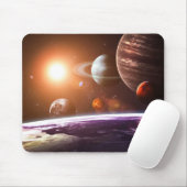 Planetenillustration Mousepad (Mit Mouse)