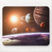Planetenillustration Mousepad (Vorne)