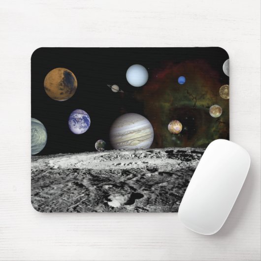 Planetenmontage Mousepad (Mit Mouse)
