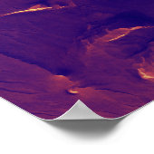 Planetenoberfläche — Mars Poster (Ecke)