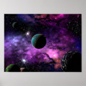 Planetenraum Poster (Vorne)