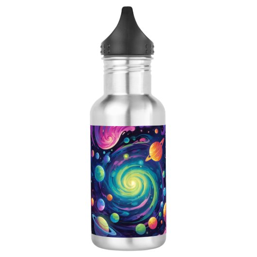 Planetenspin Edelstahlflasche (Links)