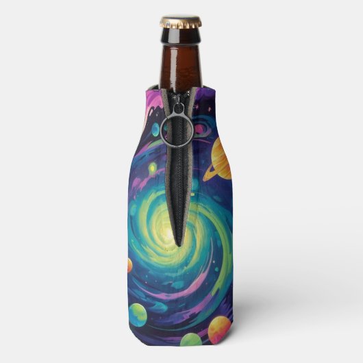 Planetenspin Flaschenkühler (Flasche Rückseite)