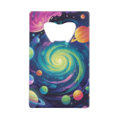 Planetenspin Geldbeutel Flaschenöffner (Vorderseite)