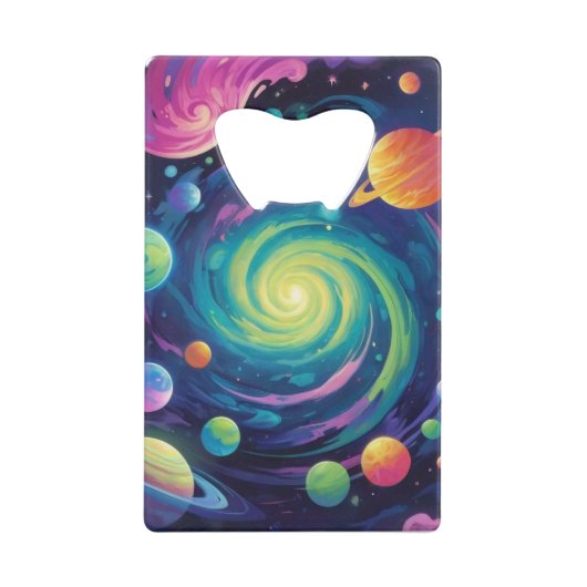 Planetenspin Geldbeutel Flaschenöffner (Rückseite)