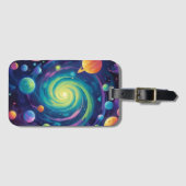 Planetenspin Gepäckanhänger (Vorderseite (Horizontal))