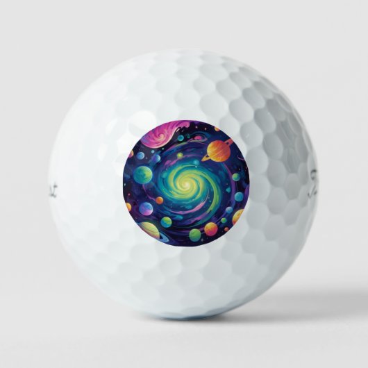 Planetenspin Golfball (Vorderseite)