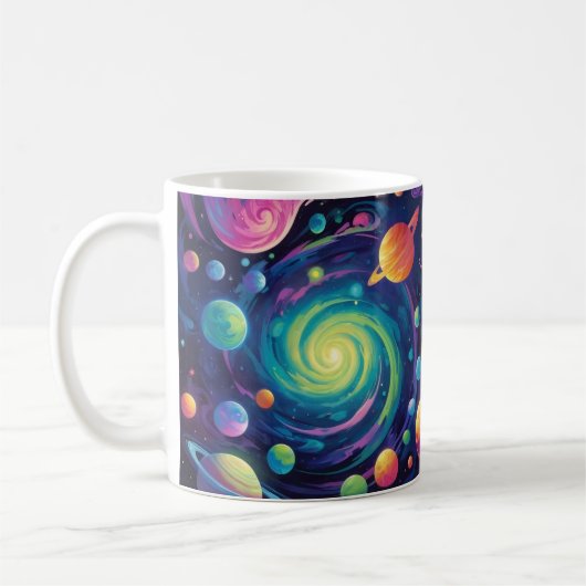 Planetenspin Kaffeetasse (Links)