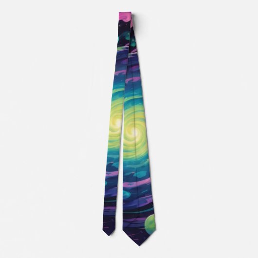 Planetenspin Krawatte (Rückseite)