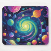 Planetenspin Mousepad (Vorne)