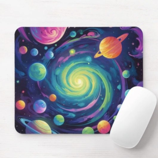 Planetenspin Mousepad
