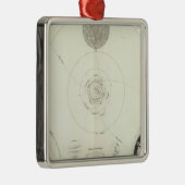 Planetensystem der Sonne Silbernes Ornament (Rechts)