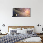 Planetensystem Epsilon Eridani Leinwanddruck (Insitu (Schlafzimmer))