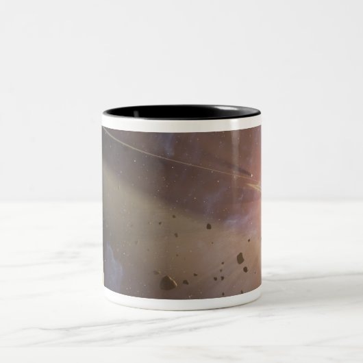 Planetensystem Epsilon Eridani Zweifarbige Tasse (Mittel)