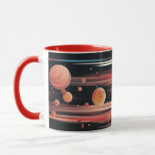 Planetensystem. Es verwendet moderne Designelement Tasse (Links)