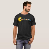 Planetensystem Sterne fressen Planeten Sonnenfinst T-Shirt (Vorne ganz)