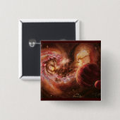 Planetensystem-und Antennen-Galaxien Button (Vorne & Hinten)