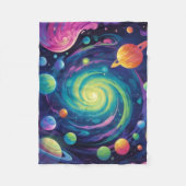 Planetentaucher-Fleece-Blanket Fleecedecke (Vorderseite)
