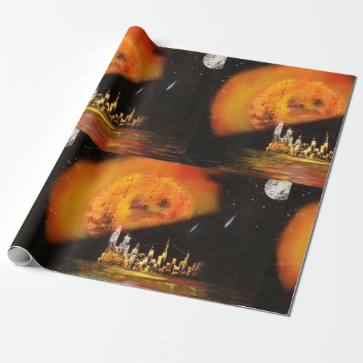 Planetentraum Geschenkpapier (Ungerollt)