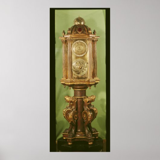 Planetenuhr, 1520 abgeschlossen poster (Vorne)