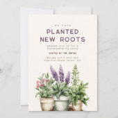 Planetes neues Roots Housewarming Party Einladung (Vorderseite)