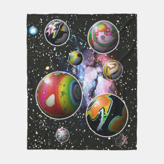 Planetoide Fleecedecke (Vorderseite)