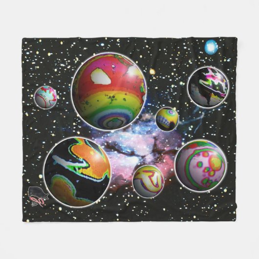 Planetoide Fleecedecke (Vorderseite (Horizontal))