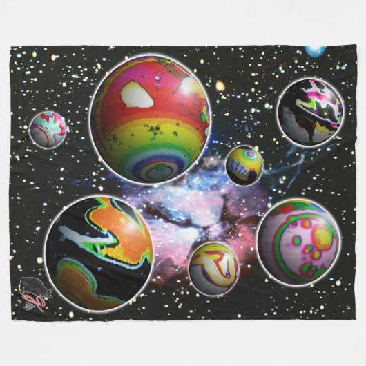 Planetoide Fleecedecke (Vorderseite (Horizontal))
