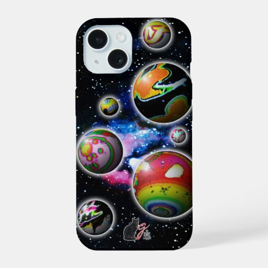Planetoide iPhone 15 Hülle (Rückseite)