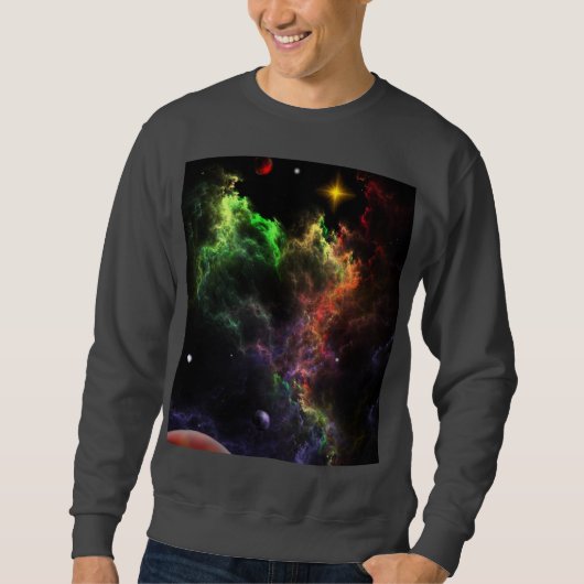 Planetoiden im Nebula Cluster Basic Sweatshirt (Vorderseite)
