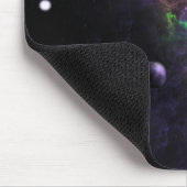 Planetoiden im Nebula Cluster Weltraumkunst Mousepad (Ecke)