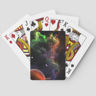 Planetoiden im Nebula Cluster Weltraumkunst Spielkarten
