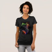 Planetoiden im Nebula Cluster Weltraumkunst T-Shirt (Vorne ganz)