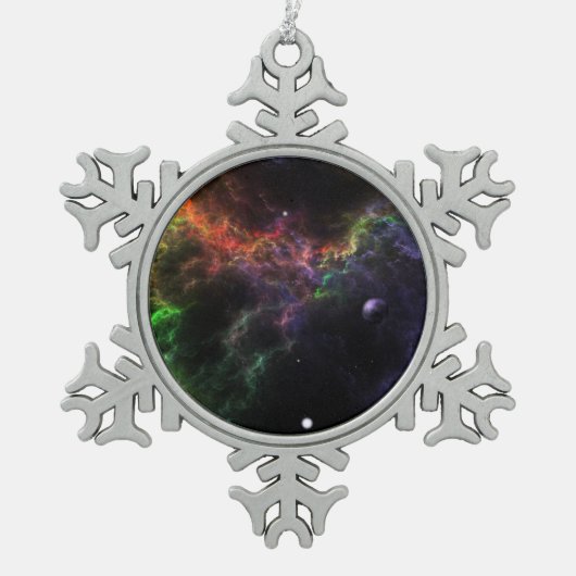 Planetoiden - Nebula Cluster Snowflake Ornament (Vorderseite)