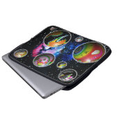 Planetoids Laptop Sleeve (Vorne Knopf)