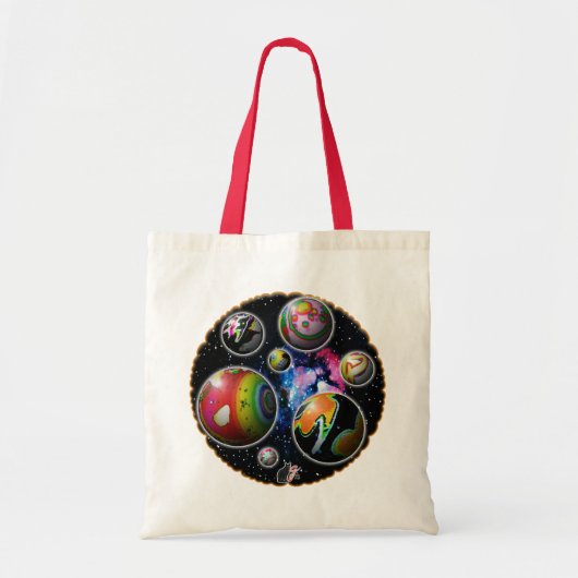 Planetoids Tote Bag Tragetasche (Vorne)