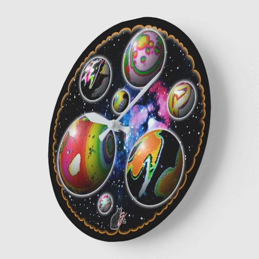 Planetoids-Uhr Große Wanduhr (Winkel)