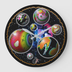 Planetoids-Uhr Große Wanduhr
