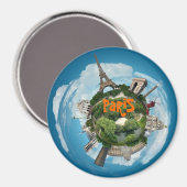 planetparis, Paris, Magnet (Vorderseite/Rückseite)