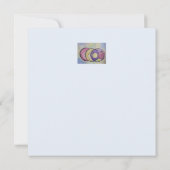 Planets Abstrakt Art Flat Grußkarte (Rückseite)