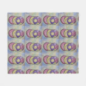 Planets Abstrakt Art Fleece Blanket (Vorderseite (Horizontal))