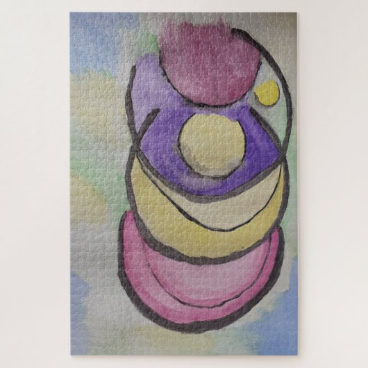 Planets Abstrakt Art Jigsaw Puzzle (Vertikal)