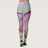 Planets Abstrakt Art Leggings (Rückseite)