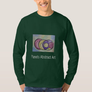 Planets Abstrakt Art Long Sleeve T - Shirt